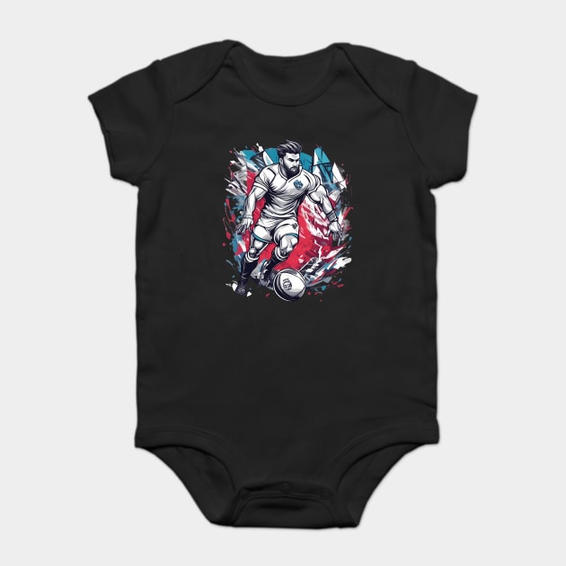 Rugby Club Baby Bodysuit by animegirlnft